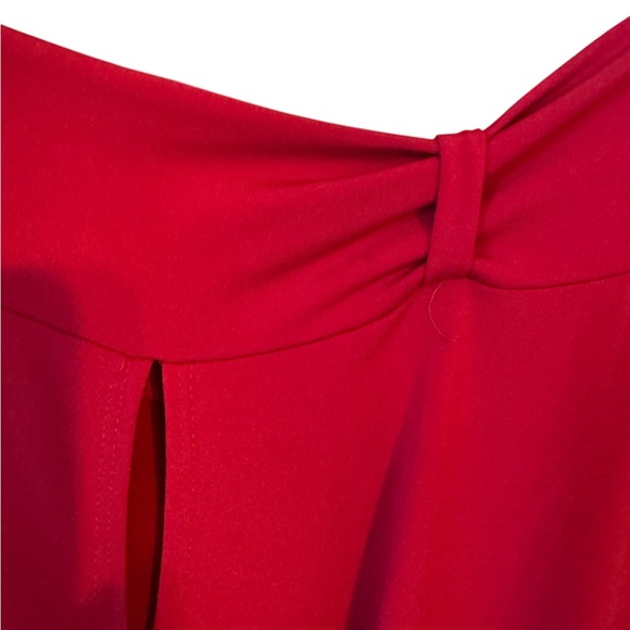 LANE BRYANT RED MOCK WRAP TOP PLUS SIZE: 22/24 #X - Picture 2 of 8